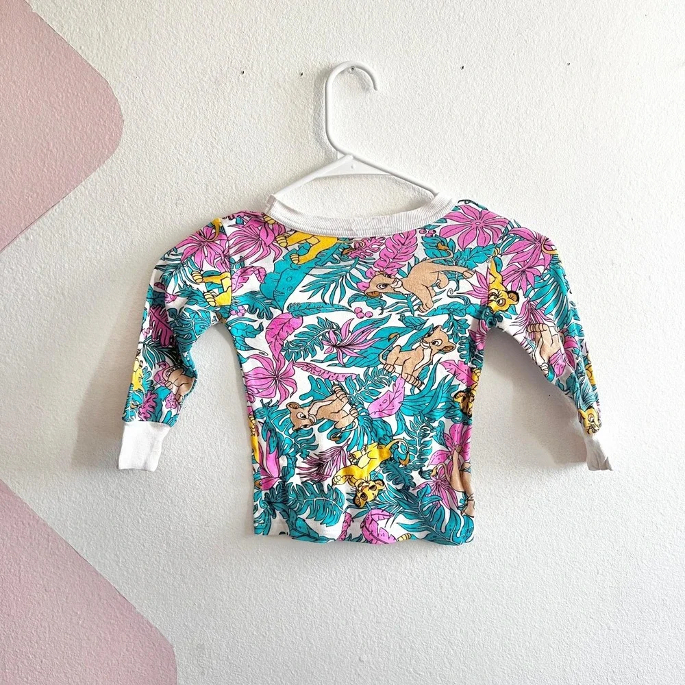 Vintage Lion King Kids Long Sleeve Shirt 3T Nala Simba USA‎ 90s